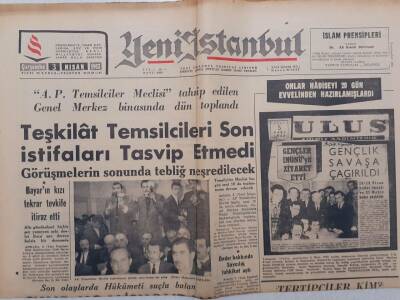Yeni İstanbul Gazetesi - 3 Nisan 1963 - Yeni Tasarı Dini Kökünden Kazıyor GZ112071 - 1