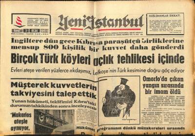 Yeni İstanbul Gazetesi 3 Ocak 1964 -Yunanistan NATOya Başvurdu GZ84156 - 1