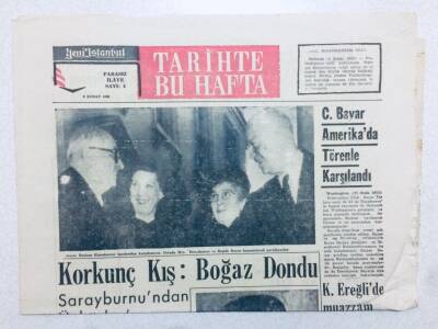 Yeni İstanbul Gazetesi - 3 Şubat 1963 - Tarihte Bu Hafta Eki - Ereğlide Muazzam Demir Çelik Tesisleri Kuruluyor GZ46175 - 2