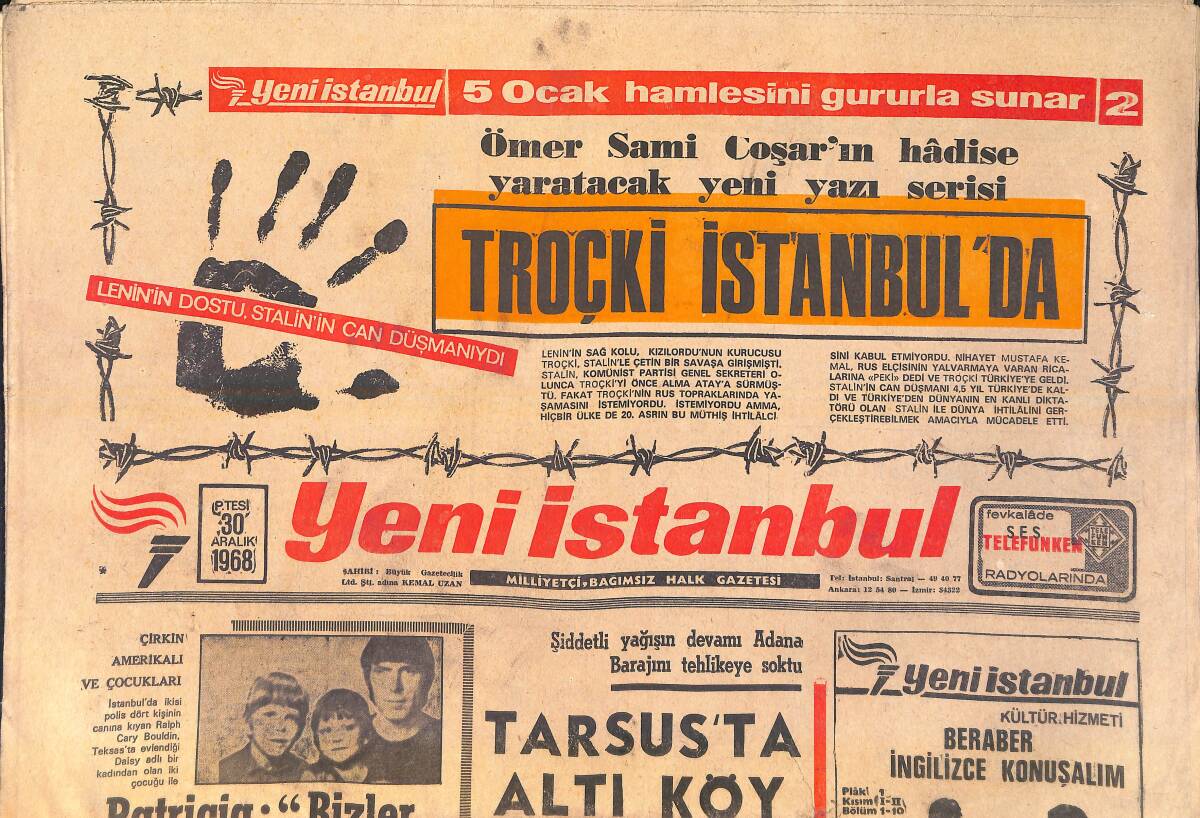 Yeni İstanbul Gazetesi 30 Aralık 1968 - Sophia Loren'in Bir Oğlu Oldu - Galatasaray 1969'a Lider Giriyor GZ156837 - 1