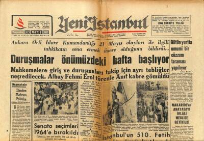 Yeni İstanbul Gazetesi 30 Mayıs 1963 - Makariosun Anayasayı İhlali Meclise Getirildi GZ93156 - 1