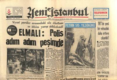 Yeni İstanbul Gazetesi 30 Mayıs 1968 - İstanbul`un Fethi`nin 515. Yıldönümü GZ57294 - 1