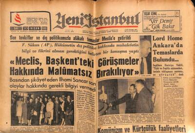 Yeni İstanbul Gazetesi 30 Nisan 1963 -Alparslan Türkeşe Maksatlı Olarak Hücum Edildi GZ57034 - 1