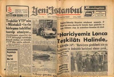 Yeni İstanbul Gazetesi 31 Aralık 1962 - Hariciyemiz Lonca Teşkilatı Halinde GZ57162 - 1