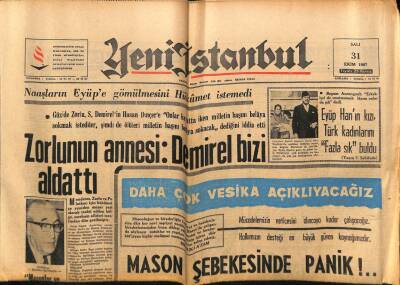 Yeni İstanbul Gazetesi 31 Ekim 1967 - Eyüp Hanın Kızı , Türk Kadınlarını Fazla Sık Buldu GZ76754 - 1
