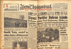 Yeni İstanbul Gazetesi 31 Mart 1962 - Siyasi Partiler Buhran İçinde - Metin Oktay Hayatını Anlatıyor GZ151133 - 1
