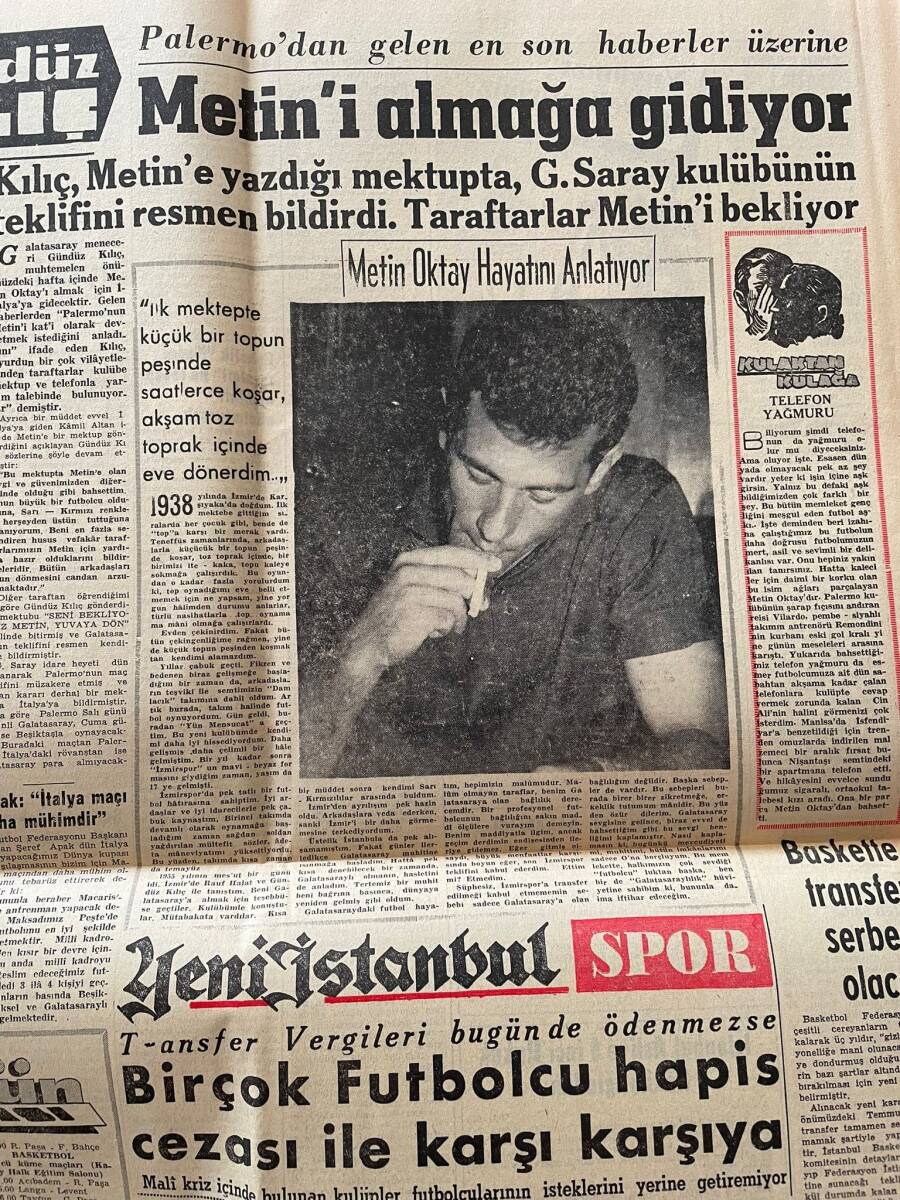 Yeni İstanbul Gazetesi 31 Mart 1962 - Siyasi Partiler Buhran İçinde - Metin Oktay Hayatını Anlatıyor GZ151133 - 2