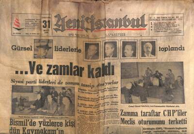 Yeni İstanbul Gazetesi 31 Mart 1965 - Bismilde Yüzlerce Kişi Dün Kaymakamın Evine Yürüyüş Yaptı GZ102940 - 1