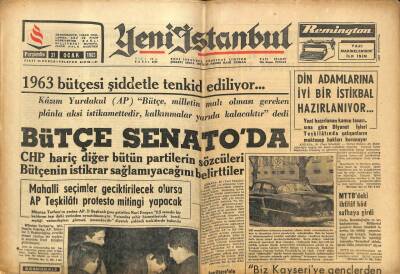 Yeni İstanbul Gazetesi 31 Ocak 1963 - 400 Tonluk Tan Şilebi Boğaz Açıklarında Battı GZ102859 - 1