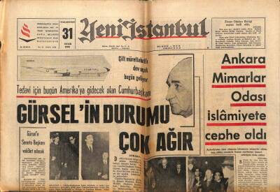 Yeni İstanbul Gazetesi 31 Ocak 1966 - Pakistanda Bir Deniz Kazasında 100 Kişi Boğuldu GZ84187 - 1