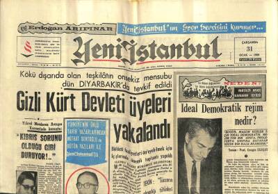 Yeni İstanbul Gazetesi 31 Ocak 1968 - Grip Yüzünden Bazı Okullar Tatil Edildi - Vietkong , Büyük Bir Taarruza Geçti GZ84702 - 1