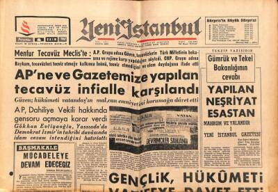 Yeni İstanbul Gazetesi 4 Ekim 1962 - Gazetemize Yapılan Baskın Ve İsmet Paşa Çok Yaşa Naraları GZ84245 - 1