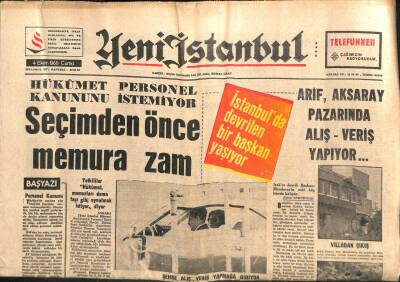 Yeni İstanbul Gazetesi 4 Ekim 1968 - Meksikoda Polis Ve Öğrenci Yine Çatıştı 25 Ölü ,100 Yaralı GZ102923 - 1