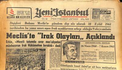 Yeni İstanbul Gazetesi 4 Eylül 1962 Meclis te Irak Olayları Açıklandı GZ86479 - 1