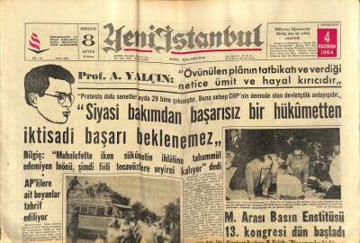 Yeni İstanbul Gazetesi 4 Haziran 1964 - Mesut Suna İçin Yirmi Sene Hapis Cezası İstendi... GZ93101 - 1