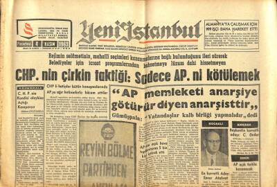 Yeni İstanbul Gazetesi 4 Kasım 1963 - Yunanistanda Dün Genel Seçim Yapıldı GZ102855 - 1