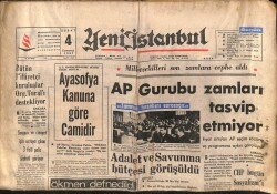 Yeni İstanbul Gazetesi 4 Şubat 1967 - AP Grubu Zamları Tasvip Etmiyor GZ70205 - 2