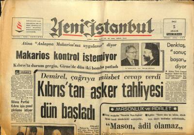 Yeni İstanbul Gazetesi 5 Aralık 1967 - Bir Ölüden Çıkan Kalp , Canlı Bir İnsana Başarı İle Takıldı GZ84689 - 1
