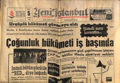 Yeni İstanbul Gazetesi 5 Mart 1965 - Aktolga - Abdullah Turan GZ57175 - 1