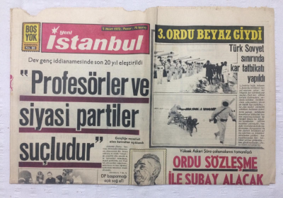 Yeni İstanbul Gazetesi 5 Mart 1972 - 11 Bin Vekil İmamın Hatip Olması İçin Kanun Teklifi Hazırlandı,Sunay Orman Affını Veto Etti - GZ17390 - 2