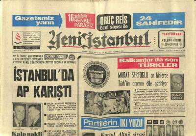Yeni İstanbul Gazetesi 5 Mayıs 1968 - Boğaz Köprüsü Yüzünden Beş Uzman İşinden Alındı GZ83610 - 1