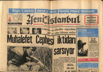 Yeni İstanbul Gazetesi 5 Şubat 1968 - Amerika Vietnamda Karşı Taaruza Geçti, Rayika Akar GZ84256 - 1