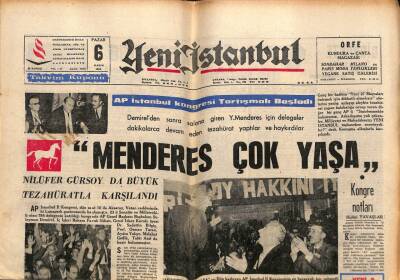 Yeni İstanbul Gazetesi 6 Kasım 1966 - Kızıl Muhafızlar İle Askerler Çarpıştı 200 Kişi Öldü GZ84748 - 1