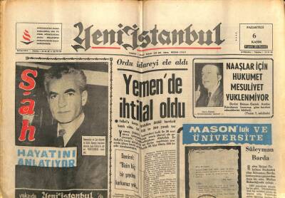 Yeni İstanbul Gazetesi 6 Kasım - Yemende İhtilal Oldu GZ74814 - 1