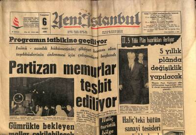Yeni İstanbul Gazetesi 6 Mart 1965 - Aktolga - Abdullah Turan GZ57174 - 1