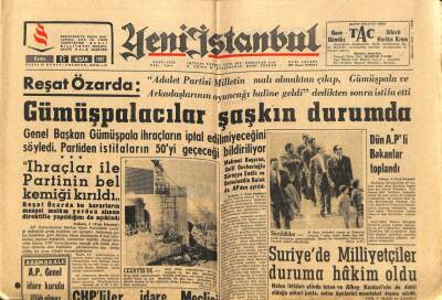 Yeni İstanbul Gazetesi 6 Nisan 1962 - Suriyede Milliyetçiler Duruma Hakim Oldu - Gümüşpalacılar Şaşkın Durumda GZ93256 - 1