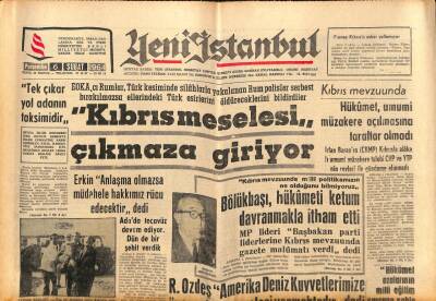 Yeni İstanbul Gazetesi 6 Şubat 1964 - Kıbrıs Meselesi Çıkmaza Giriyor, Ege Tütün Piyasası Bugün Açılıyor, Manchester United Faciası 6 Yıl Evvel Olmuş GZ84477 - 1