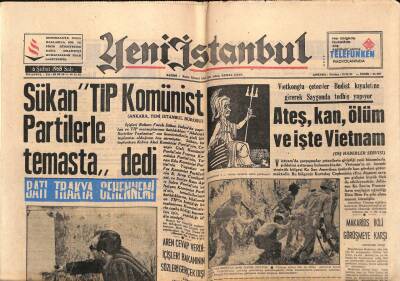Yeni İstanbul Gazetesi 6 Şubat 1968 - Brigitte Petey, Sükan TİP Komünist Partilerle Temasta Dedi GZ84240 - 1