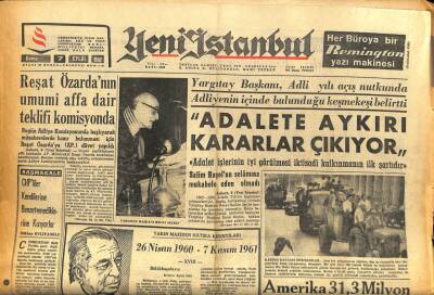 Yeni İstanbul Gazetesi 7 Eylül 1962 - Iğdırda 5 Binden Fazla Ev Oturulamıyacak Durumda GZ86375 - 1