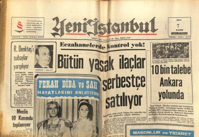 Yeni İstanbul Gazetesi 7 Kasım - 10 Bin Talebe Ankara Yolunda GZ74812 - 1