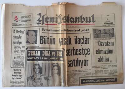 Yeni İstanbul Gazetesi 7 Kasım 1967 - Gizli Din Masonluk GZ11882 - 1