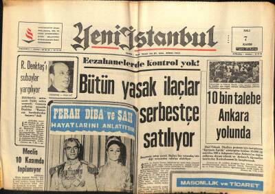 Yeni İstanbul Gazetesi 7 Kasım - Rauf Denktaşı Subaylar Yargılıyor GZ74811 - 1