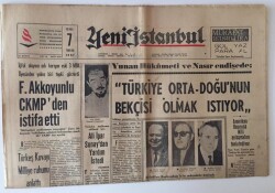 Yeni İstanbul Gazetesi 7 Nisan 1967 - Cumhurbaşkanı Cevdet Sunayın Feza Bilgisine Amerikalılar Hayran GZ11799 - 1