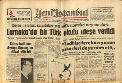 Yeni İstanbul Gazetesi 7 Ocak 1964 - İki Gün Önce Tahliye Edilen Gazanfer Bilge Kurban Kesiyor GZ84160 - 1