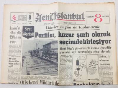 Yeni İstanbul Gazetesi 8 Aralık 1964 - İstanbulun Nüfusu 150 Bin Kişi Artıyor GZ53172 - 1