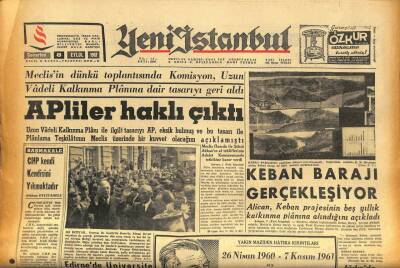 Yeni İstanbul Gazetesi 8 Eylül 1962 - Amerika 150 Bin İhtiyatı Askere Alıyor GZ86374 - 1
