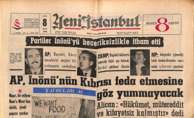Yeni İstanbul Gazetesi 8 Eylül 1964 - New-York Times Ankaradan Cesaret Bekliyor GZ84115 - 1
