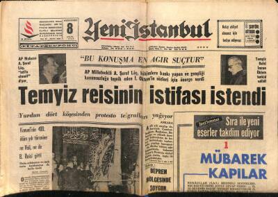 Yeni İstanbul Gazetesi 8 Eylül 1966 - 20 Yılda 18 Devlet Başkanı Öldürüldü GZ57131 - 1