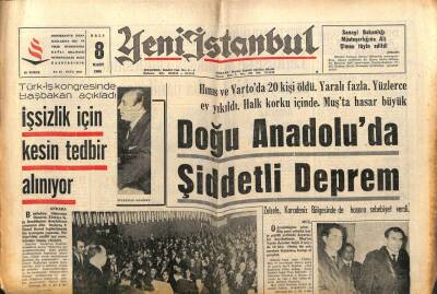 Yeni İstanbul Gazetesi 8 Mart 1966 - TRT , Şimdi de Doktorlara Tazminat Verecekmiş.. GZ84191 - 1