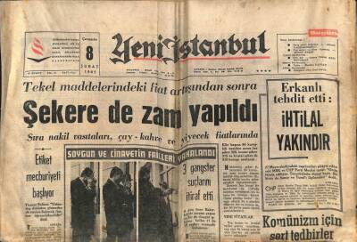 Yeni İstanbul Gazetesi 8 Şubat 1967 - Petrol - Kömür Savaşı Çok Zararlı Oluyor GZ70208 - 1