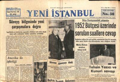 Yeni İstanbul Gazetesi 9 Aralık 1951 - Süveyş Bölgesinde Yeni Çarpışmalara Doğru GZ105079 - 1