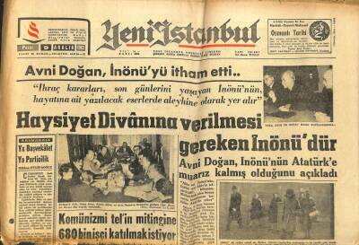Yeni İstanbul Gazetesi 9 Aralık 1962 - Tarık Buğra , Gençleri Komünizmle Mücadeleye Davet Etti GZ102863 - 1
