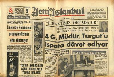 Yeni İstanbul Gazetesi 9 Aralık 1965 - Hindistanda Pazartesi Geceleri Yemek Yenmiyecek GZ102826 - 1