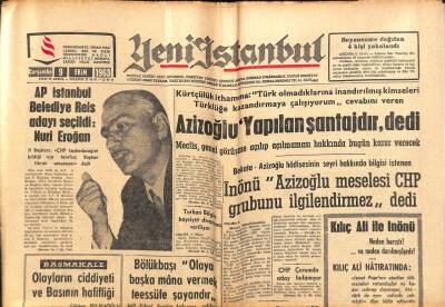 Yeni İstanbul Gazetesi 9 Ekim 1963 - Devlet Hastanelerinde Fakir Hastalardan Usulsüz Yollarla Para Alınıyor GZ102824 - 1
