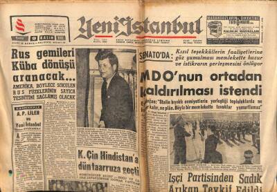 Yeni İstanbul Gazetesi 9 Kasım 1962 -MDOnun Ortadan Kaldırılması İstendi GZ57246 - 1