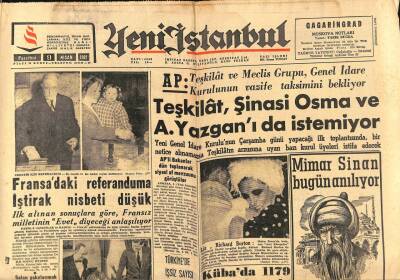 Yeni İstanbul Gazetesi 9 Nisan 1962 - Maliye Bakanı Radyoda Partizanca Konuşuyor GZ93258 - 1